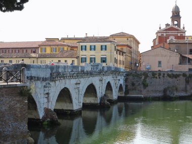 Marecchia Nehri, Rimini, tarihi Roma Tiberius köprüden ben