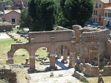 19.06.2017, Roma, İtalya: ünlü Roma kalıntıları güzel görünümü
