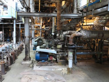 Elektrik motoru su pompası onarım Santrali'nde altında