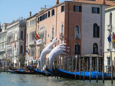20.06.2017, Venedik, İtalya: tarihi binaları ve Kanallar Görünümü
