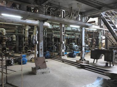 Elektrik motoru su pompası onarım Santrali'nde altında