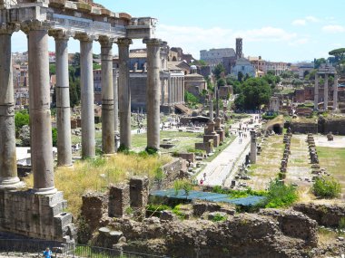 19.06.2017, Roma, İtalya: ünlü Roma kalıntıları güzel görünümü
