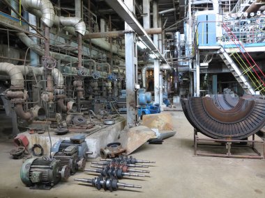 Elektrik motoru su pompası onarım Santrali'nde altında