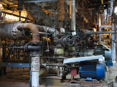 Elektrik motoru su pompası onarım Santrali'nde altında