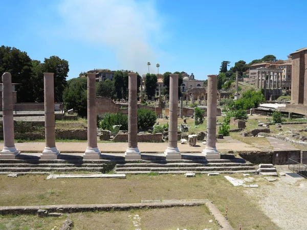 19.06.2017, Roma, italia: Hermosa vista de las ruinas de los famosos romanos —  Fotos de Stock