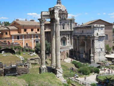 19.06.2017, Roma, İtalya: ünlü Roma kalıntıları güzel görünümü