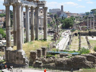 19.06.2017, Roma, İtalya: ünlü Roma kalıntıları güzel görünümü