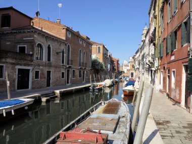 20.06.2017, Venedik, İtalya: tarihi binaları ve Kanallar Görünümü
