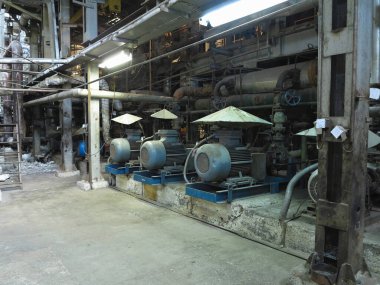 Elektrik motorları, borular, tüpler, e ile endüstriyel büyük su pompaları