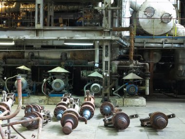 Elektrik motorları, borular, tüpler, e ile endüstriyel büyük su pompaları