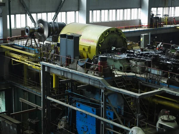 2020 Moldova Chisinau Turbina Vapor Generadora Energía Proceso Reparación Maquinaria — Foto de Stock