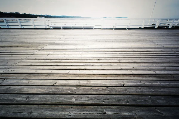 Wooden pier in Sopot, Poland. — Stock Photo, Image