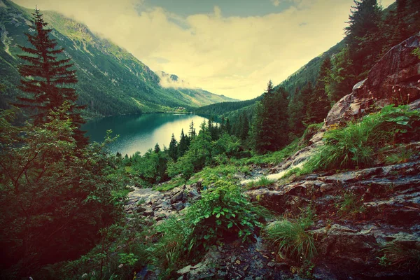 Lago en las montañas . —  Fotos de Stock