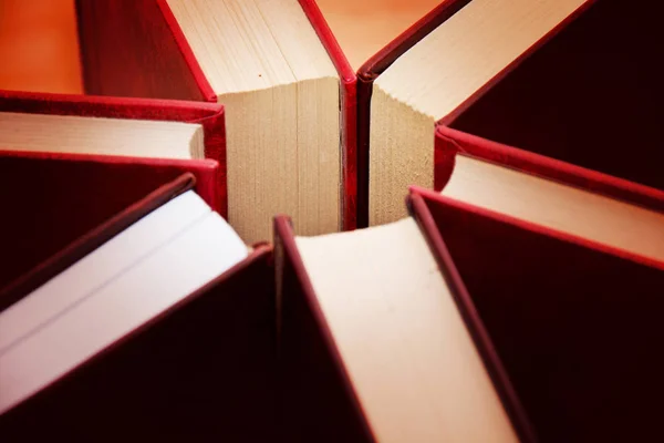 Knihy na dřevo. — Stock fotografie