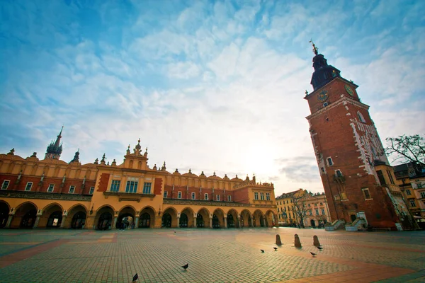 Главная площадь Кракова, Польша . — стоковое фото
