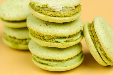 güzel ve renkli Fransızca macaroons veya macaron