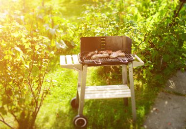 Barbekü ızgara et çeşitli türleri ile