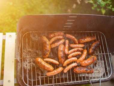 Barbekü ızgara et çeşitli türleri ile