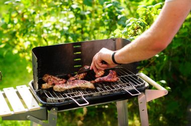 Barbekü ızgara et çeşitli türleri ile