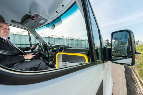 Berufstätiger Taxifahrer — Stockfoto