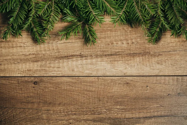 Belle décoration de Noël avec fond en bois — Photo