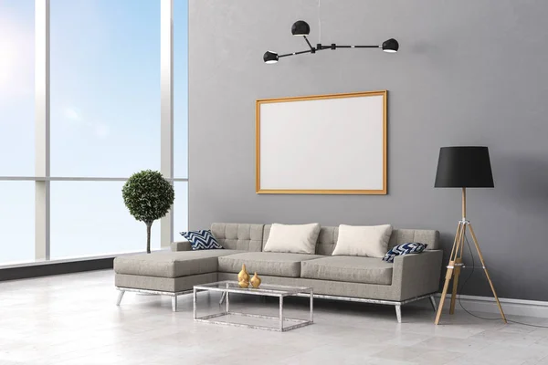 3d render of beautiful interior living  design — Stock Photo, Image