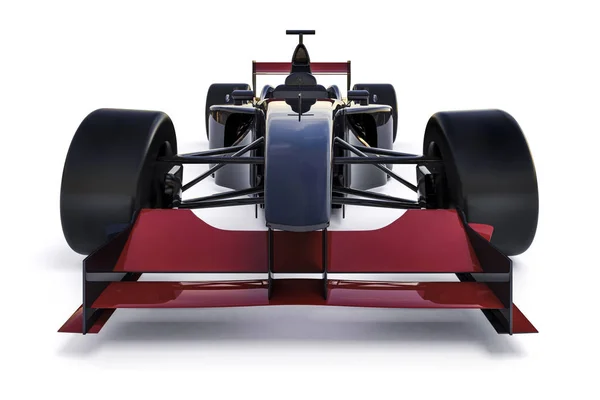 Beyaz arka plan üzerinde 3D f1 yarış arabası — Stok fotoğraf