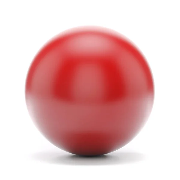 白い背景の上に 3 d の redl 球 — ストック写真
