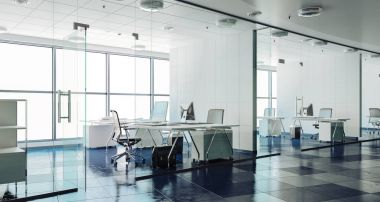 3D modern ofis iç render