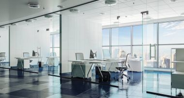 3D modern ofis iç render