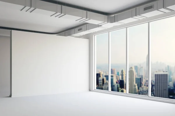 Espacio Vacío Interior Con Grandes Ventanas Vista — Foto de Stock