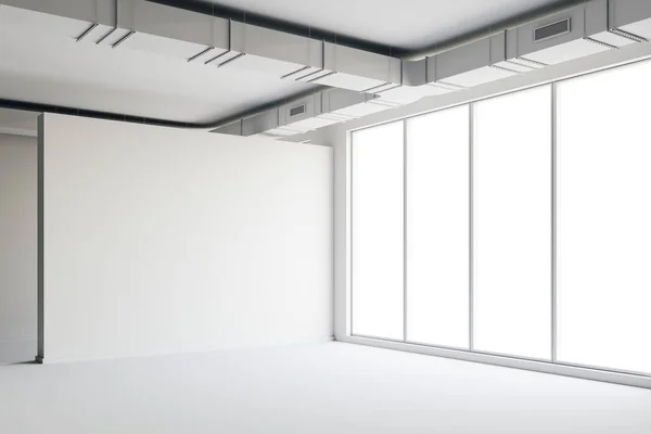 Espacio Vacío Interior Con Grandes Ventanas Vista — Foto de Stock