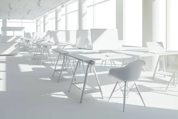 Render Güzel Modern Ofis — Stok fotoğraf