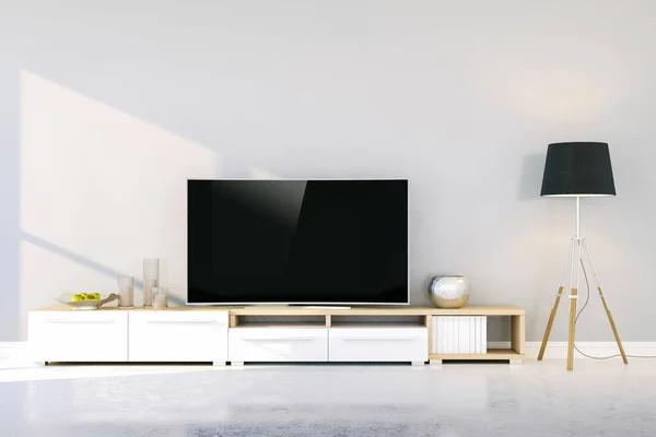 Modern Élet Belső Telepítő Render — Stock Fotó