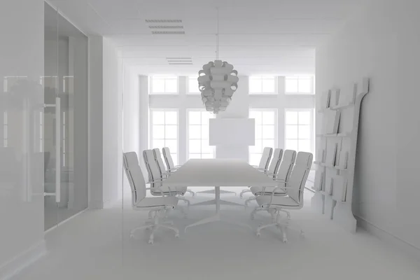 Render Concerence Room Table Chairs — Stock Photo, Image