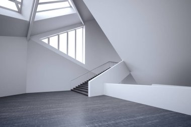 3D güzel minimalist iç dizayn