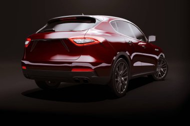 3D lüks SUV araba tasarımı