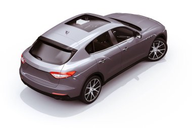 3D lüks SUV araba tasarımı