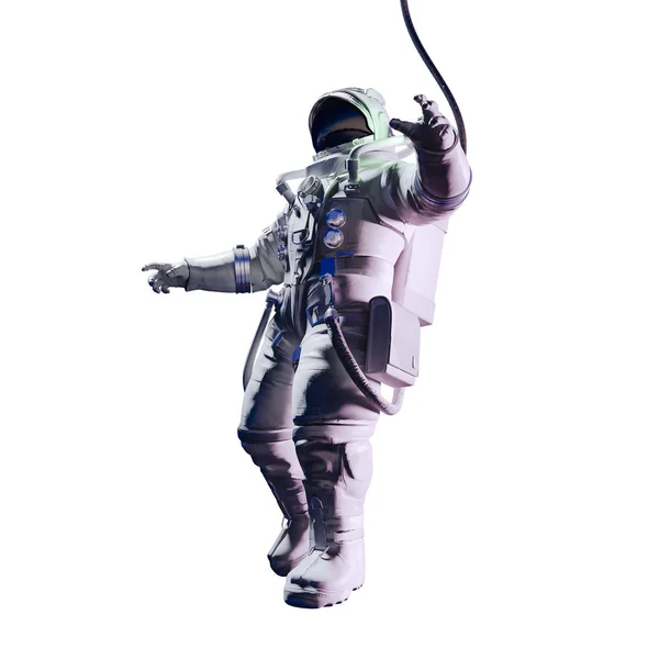 Render Űrhajós Űrben Elemei Ezt Képet Által Nyújtott Nasa — Stock Fotó