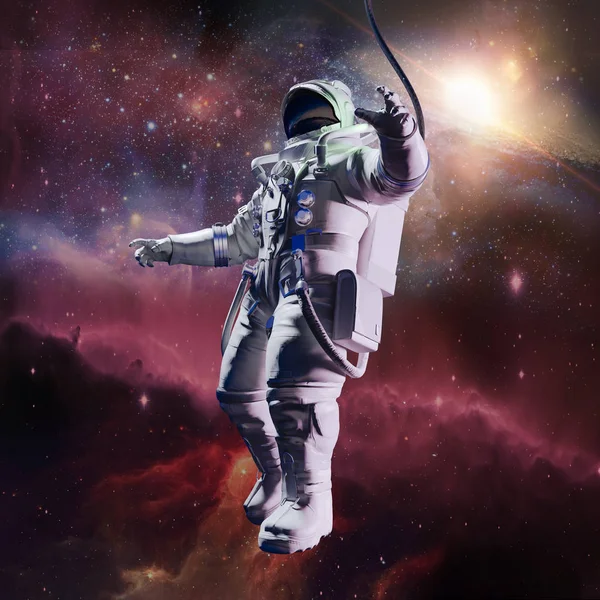 Render Astronaut Space Elements Image Furnished Nasa — Stock Photo, Image