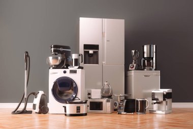 Ev gereçleri koleksiyonu setinin 3d hazırlayıcısı