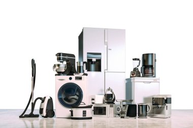 Ev gereçleri koleksiyonu setinin 3d hazırlayıcısı