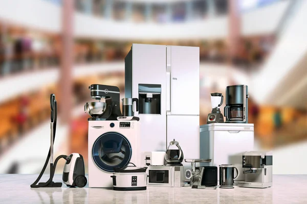 Render Home Appliances Collection Set — Stock Photo, Image