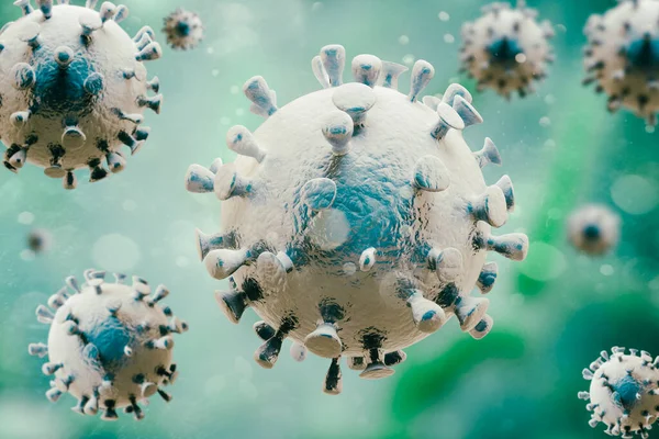 Render Dari Coronavirus Covid — Stok Foto