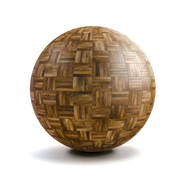 Sphere Wood Floor Pattern Material — Stock Photo, Image