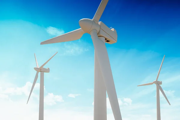 Weergave Beeld Van Windturbines Ecologisch Concept — Stockfoto