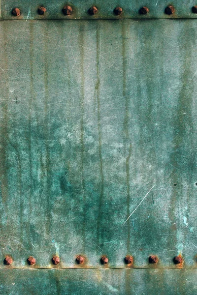 Oxidized copper plate surface texture — Stock Photo, Image