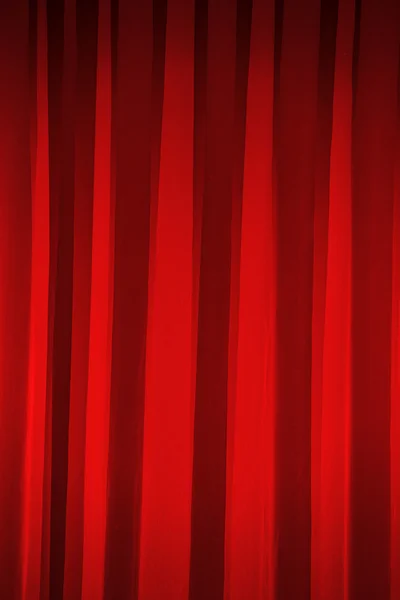 Rode gordijnen in theater — Stockfoto