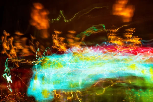 Traffic light paint with long exposure — Stock Photo, Image