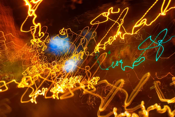 Ampelfarbe mit Langzeitbelichtung — Stockfoto